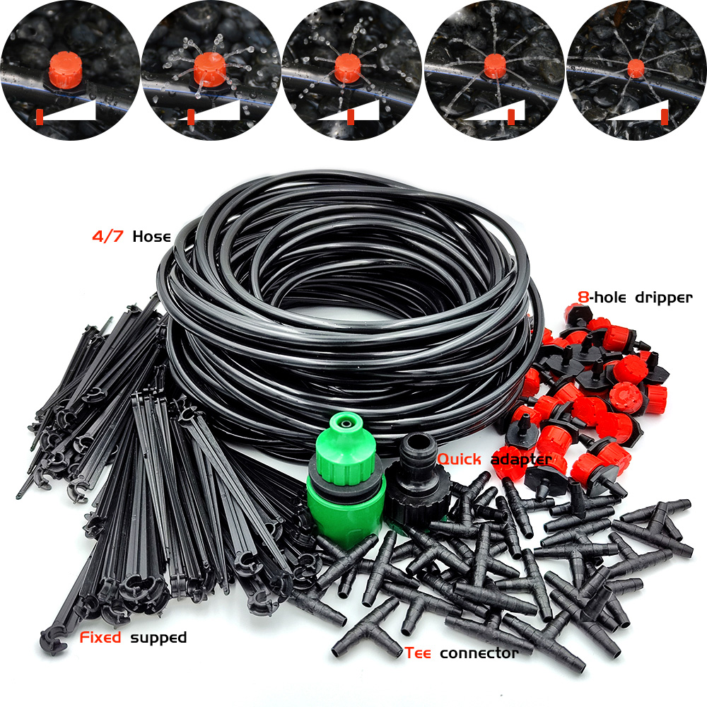 Irrigation Drip Tape - Broeikas 15M-30M Diy Druppelirrigatie Systeem Automatische