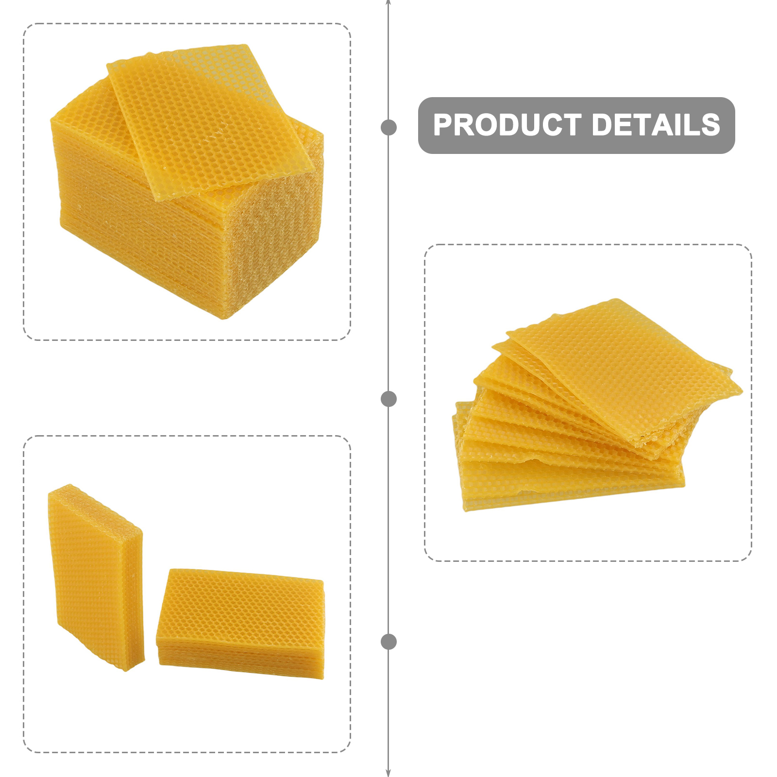 Beehive Frame Wax - Bijenwasramen 9cm524x Equipmentsweet Meubelvernissen Goudgeel Handwerk