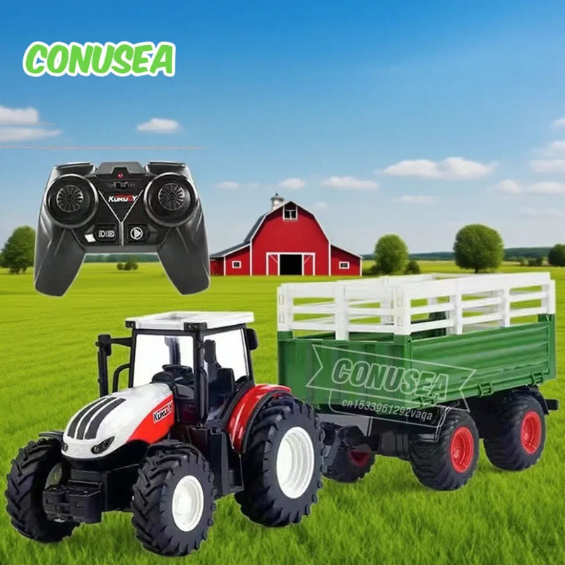 Tractor Implement - Afstandsbediening Tractor RC Landbouwwagen Autoaanhangwagen 2.4G