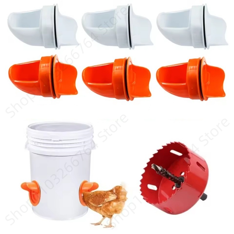 Chicken Nipple Drinker - Automatische Zwaartekracht Kip Feeder Regendicht Gevogelte