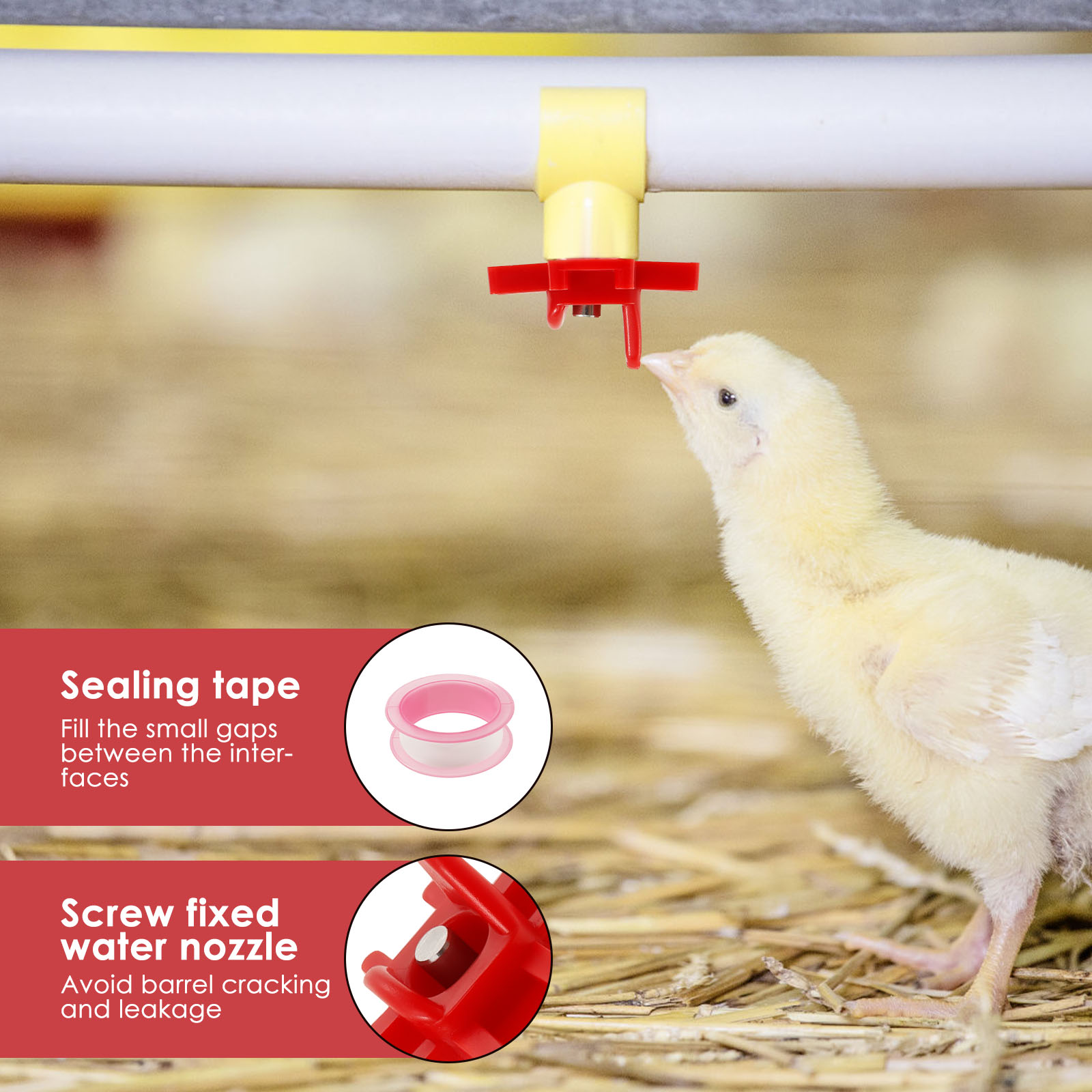 30 Stuks Kip Waterer Tepel Dri - Chicken Nipple Drinker recensie en prijs