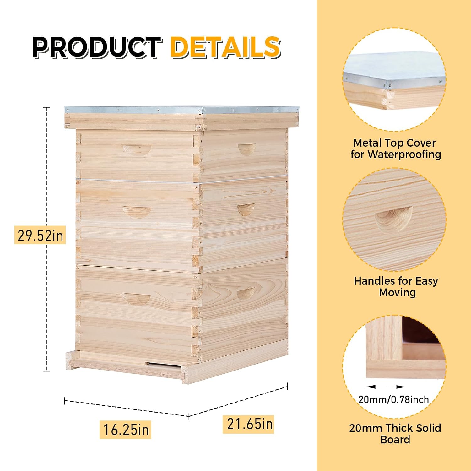 10-frame complete bijenkasten  - Beehive Frame Wax recensie en prijs