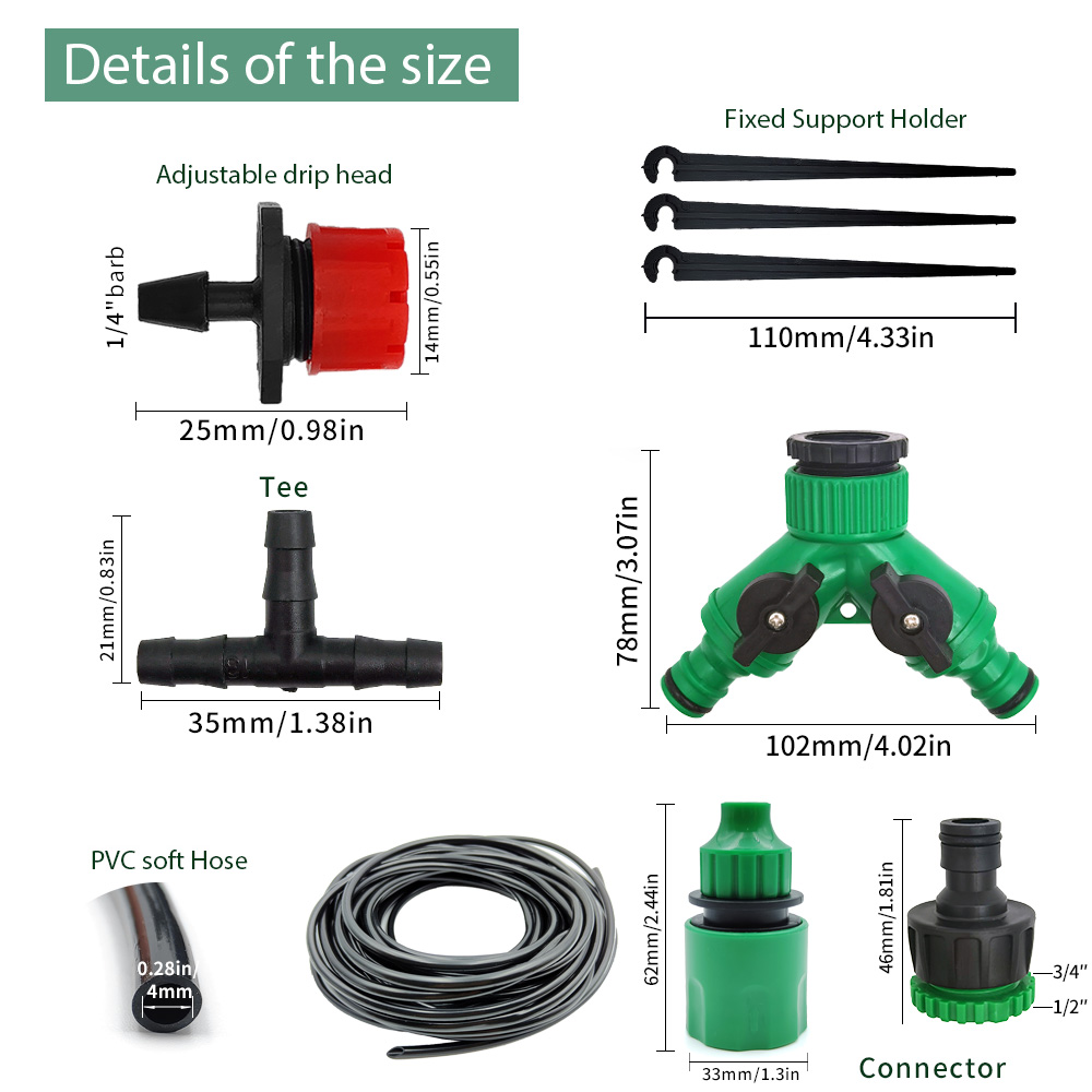 Broeikas 15M-30M Diy Druppelir - Irrigation Drip Tape recensie en prijs