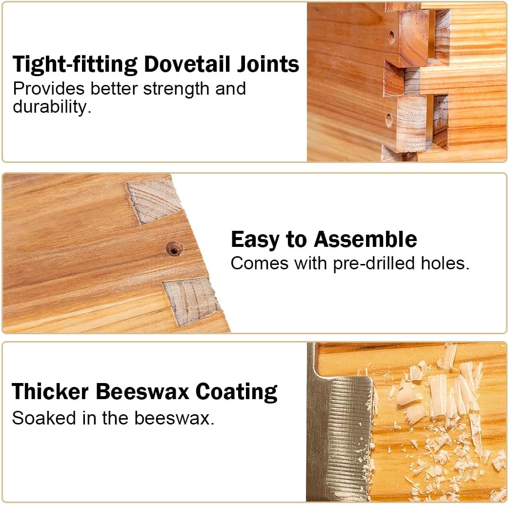 10-baards Langstroth bijenkast - Beehive Frame Wax recensie en prijs