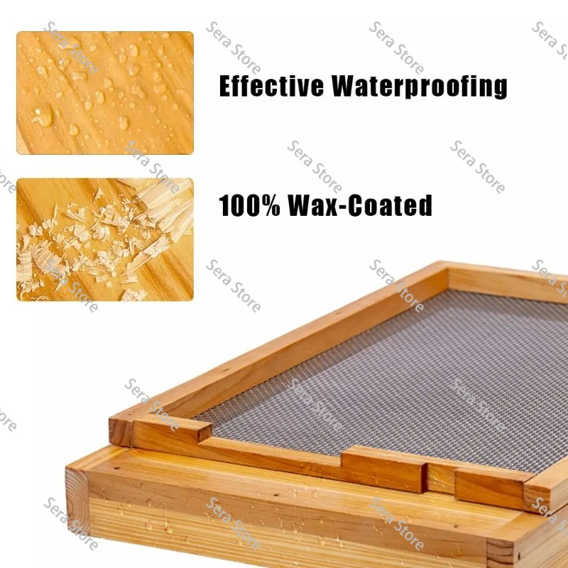 Tien ramen met bijenhuizen zij - Beehive Frame Wax recensie en prijs